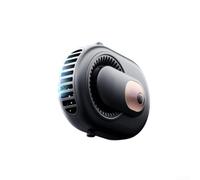 Ventola ricaricabile da 3500 mAh con 5 livelli di velocità e display LCD, progettata per comfort tutto il giorno ovunque (nero)