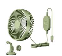 Ventola rinfrescante per auto - Ventilatore elettrico a 3 velocità | Soffiaggio potente regolabile, circolazione 'aria silenziosa per campeggio, auto, casa e campeggio