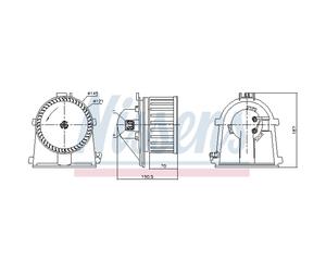 Ventola Riscaldamento Ventilatore Interno Motore Nissens per Audi A4 8D2 B5 8D5
