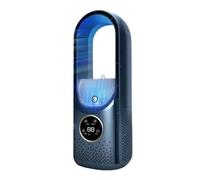 Ventola Senza Lama Di Raffreddamento Del Dispositivo Della Da Tavolo A 6 Velocità For Ventilatori Silenziosi Portatili Ufficio Umidificatore Condizionatore D'aria Flusso D'Aria Di Precisione(Blue)