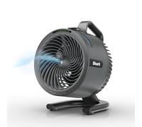 Ventola Shark FlexBreeze HydroGo Pro, potente ventilatore portatile, per interni ed esterni, nebulizzazione evaporativa a secco con filo e cordless, 5 velocità, autonomia prolungata della batteria