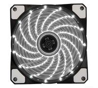 Ventola Silenziosa 12cm 15 LED Flusso d'Aria Ottimo | Materiale ABS , dimensioni 120mm, per costruzione , resistenza usura, lunga durata(White)