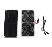 Ventola Solare a Ventola, per per Portatile Kit per Ventole per Ventole Solare Ventilatore a a Velo Ventilazione di Raffreddamento per Shed Dog House (Pannello Singolo)
