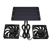 Ventola solare, kit per ventola per pannelli solari da 10W scarico impermeabile per casa per animali domestici, alimentata, pannello