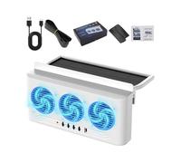 Ventola Solare Per Auto - Radiatore Di Ventilazione Alimentato A 3 Uscite, Raffreddamento Del Veicolo | RV Highway Road Trip Guida Quotidiana Van SUV Truck Auto Exhaust Air Vent Cooler Accessorio Per