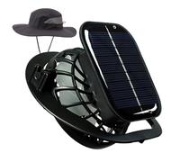 Ventola solare per cappello, ventola di raffreddamento da viaggio - per il clima caldo dispositivo di raffreddamento elettrico ricaricabile per viaggi spiaggia