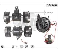 Ventola stufa BMW 5 E60 525 xd 145kw 06-07