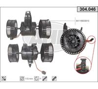 Ventola stufa BMW 5 Touring E61 525 d 120kw 04-07