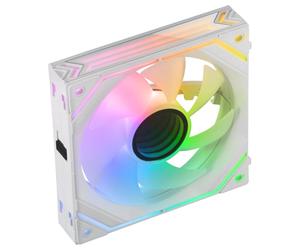 Ventola supplementare Mars Gaming MF-LINKFINITYW PWM ARGB da 120 mm bianca