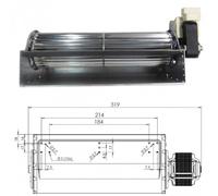 VENTOLA TANGENZIALE THS24B5-011 STUFA A PELLET RAVELLI ANSELMO COLA 240MM