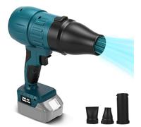 Ventola Turbo Jet compatibile con batteria Makita da 21 V, batteria per asciugatrici, 38000 giri/min, senza spazzole, ventilatore violento, ventilatore portatile a mano, per neve, fogliame (senza