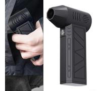 Ventola turbo violenta, potente ventilatore portatile con ricarica USB, 130000 giri/min, regolazione della velocità del vento per la pulizia di casa, auto e ufficio (4000 mAh)