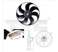 TYC Ventola Raffreddamento Del Motore per VW Polo 1.4 Lupo Seat Arosa Alhambra