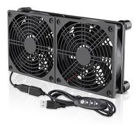 Ventola USB 2x120mm Due USB 120mm Case Fan Doppio 12cm PC 240mm Computer Con 3 Velocità Regolabile Per Router Velocità Regolabile