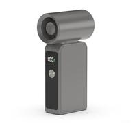Ventola USB compatta con batteria da 4000 mAh e 100 livelli di velocità, offre una lunga durata della batteria e un forte vento, per uso interno ed esterno (grigio scuro)