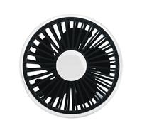 Ventola USB per auto, portatile, per presa d'aria 'auto, con luce, 3 velocità regolabili, interni per auto per temperature calde