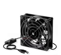 Ventola USB per PC e router, raffreddamento a 3 velocità, flusso d'aria regolabile con prestazioni stabili, ventola motore idraulico da 40/80/120 mm (80 mm)