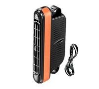 Ventola USB per sedile posteriore auto, 5 V/2 A, portatile, senza lama, controllo della velocità regolabile, flusso d'aria potente e silenzioso, design compatto per interni automobilistici, comfort