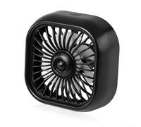 Ventola USB silenziosa con clip di ventilazione per auto, con 3 livelli di velocità per il raffreddamento, clip in gomma morbida per un fissaggio sicuro e controllo dell'illuminazione ambientale a LED