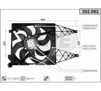 Ventola VW POLO 6R1,6C1 1.2 TSI 16V 66kw 14-