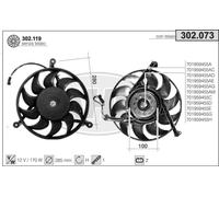Ventola VW TRANSPORTER IV 70B,70C,7DB,7DK,70J,70K,7DC,7 1.9 D 45kw 90-95