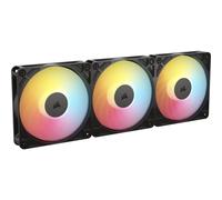 Ventole Corsair RS120-R ARGB da 3 pezzi, 120 mm, PWM, a flusso inverso, nere