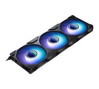 Ventole di raffreddamento ad alte prestazioni Phanteks M25-120 Gen2 Reversed Blade, 3er Pack, 120mm ARGB, telaio ventola unificato a Daisy-Chain, hub Infinity Mirror, connessione a cavo singolo, Nero