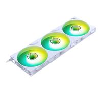 Ventole di raffreddamento ad alte prestazioni Phanteks M25-140 Gen2 Reversed Blade, 3er Pack,140mm ARGB, telaio ventola unificato a Daisy-Chain, hub Infinity Mirror, connessione a cavo singolo, Bianco