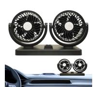 Ventole per auto che soffiano aria fredda, ventilatore USB per auto con 2 teste | interni, potente circolazione 'aria del veicolo per camion, berlina, furgoni, barche, golf cart