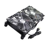 Ventole per router PC da 120 mm, 5 V, con doppia alimentazione USB e regolatore di velocità, ventola di raffreddamento ad alto flusso d'aria per