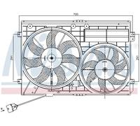 VENTOLE RAFFREDDAMENTO CON CONVOGLIATORE NISSENS NIS85643