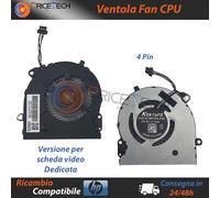 Ventolina FAN p/n L25585-001 per HP Pavillon TPN-Q208 15-CS 15T-CS CPU Fan