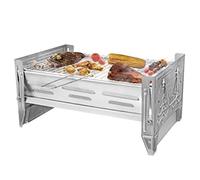 VENTON Mini griglia stabile, pratica griglia da viaggio con griglia rimovibile, facile da pulire