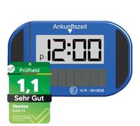 VENTON [ Test MOLTO BUONO, Note 1.1 Elettronico Disco di Parcheggio Solare con Omologazione, Automatico Digitale Parcheggio Elettrico per Auto Accessori & Gadget Interno, Elettrico Disco di Parcheggio