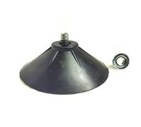 Ventosa a vite in gomma M8 8,5 cm utilizzata in sacchi di sabbia da boxe / rack macchina / movimentazione / presa rapida / pad silenzioso per mobili, 4 pezzi