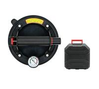 Ventosa a vuoto da 8 pollici 250 kg con manometro Manico in plastica Sollevatore resistente for sollevamento manuale in vetro for piastrelle in granito,Norma industriale(With box)
