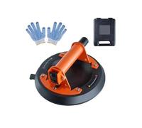 Ventosa a vuoto for vetro da 8"/10" con maniglia e scatola for il trasporto Strumento di sollevamento industriale for metallo, granito, piastrelle, pannelli legno per il sollevamento(2pcs 8in Plastic)