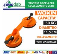 Ventosa Doppia Per Sollevamento Vetri e Piastrelle Con Leva Bloccante Wokin