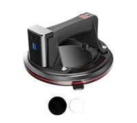 Ventosa elettrica a vuoto da 8 pollici con capacità di carico 200 kg, sollevatore vetro portatile for impieghi gravosi for spostare grandi piastrelle granito per cucitura(Black)