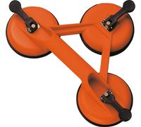 ventosa tripla in nylon x vetri portata 110kg diametro ventosa in gomma 100mm