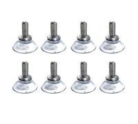 Ventosa trasparente in PVC M8, con regolazione lunga, M8, per gambe di mobili e sedie, lunghezza vite 1,8 cm, diametro 3,5 cm, 8 pezzi/pacchetto (M8-L1,8 cm-D3,5 cm)