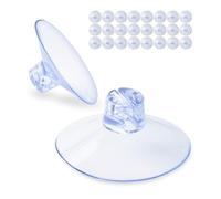 Ventose con fessura per cavo, Ø 47 mm, 24 pezzi, trasparenti, ventosa per luci fiabesche in camera da letto, cucina, soggiorno, gancio di aspirazione per vetro della finestra, ventose per finestre