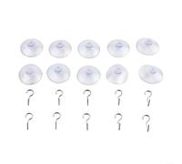 Ventose con ganci in metallo, set da 10 pezzi per organizzare e vestire in modo efficiente
