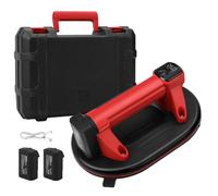Ventose elettriche in vetro con 2 batterie, strumento a ventosa per piastrelle, carico massimo 263,1 kg, display LCD, ventosa elettrica per sollevamento vetri e piastrelle (24,7 cm x 16,7 cm)