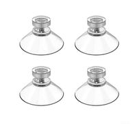 Ventose in PVC da 40 mm con vite filettata e dado in plastica, design trasparente per un fissaggio affidabile, vendute in set da 4 o 8 (4 pezzi)
