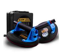 Ventose per Sollevamento - 2 Pacchi 8“ Vuoto Ventose Sollevatore, maniglia in metallo, Capacità di Carico Fino a 360 kg Pesante di Vetro Ventosa per Piastrelle,Vetro,Grande porta in vetro per Auto