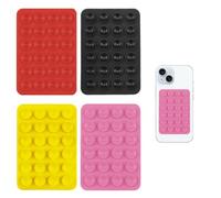 Ventose per Telefono, 4 Pezzi Ventosa per Cellulare, Ventose Telefono Antiscivolo,porta telefono antiscivolo per selfie e video, Ventosa Telefono Auto,Accessori Telefono,Ventosa per Telefono,Selfie