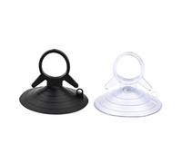 Ventose per vetro, 45mm 10 pezzi ventosa in gomma ventosa ventosa in PVC gancio ventosa auto parasole ventosa per superfici piane(Black 10pcs)