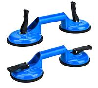 Ventose per Vetro Doppia - 2 Pezzi Ventosa per Piastrelle Ventosa Maniglia Ventosa Sollevamento Ventose Vuoto Alluminio Sollevatore di Vetro per Piastrelle,Vetro, Pavimento, Scrivania