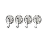 Ventose per vetro, Set di ganci a ventosa Ganci da parete adesivi Ganci for uso quotidiano Ganci riutilizzabili Capacità di peso 3 kg per superfici piane(Grey)